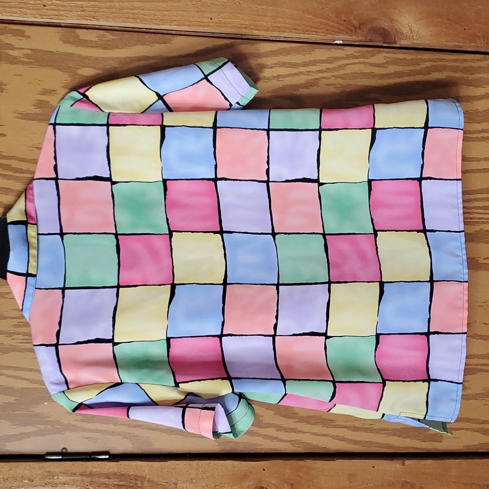 Vintage Notations Patchwork Blouse - image 2